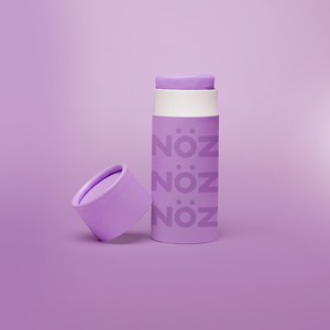 Front view of Noz sunscreen in the shade purple
