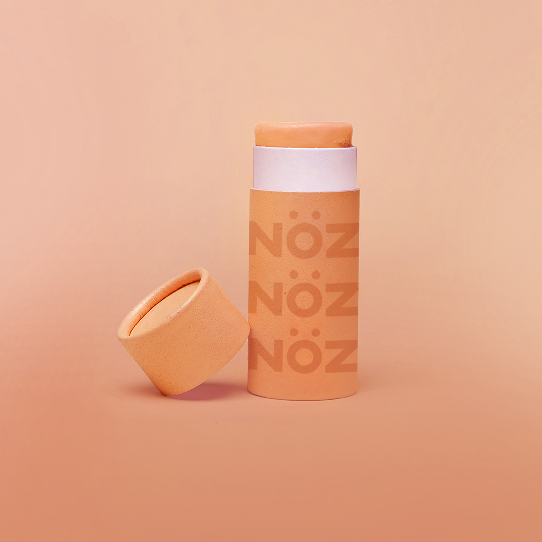 Front view of Noz sunscreen in the shade orange