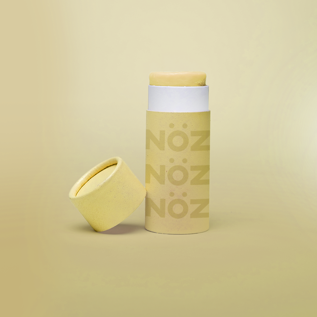 Front view of Noz sunscreen in the shade yellow